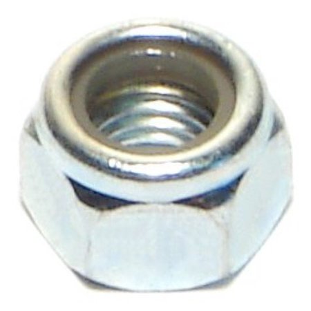 MIDWEST FASTENER Nylon Insert Lock Nut, M7-1.00, Steel, Class 8, Zinc Plated, 50 PK 53665